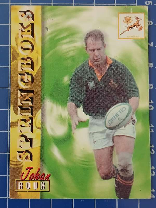Rugby Trading Card - 13 Johan Roux