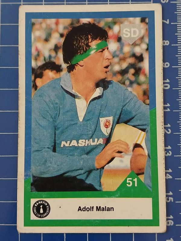Rugby Trading Card - Adolf Malan