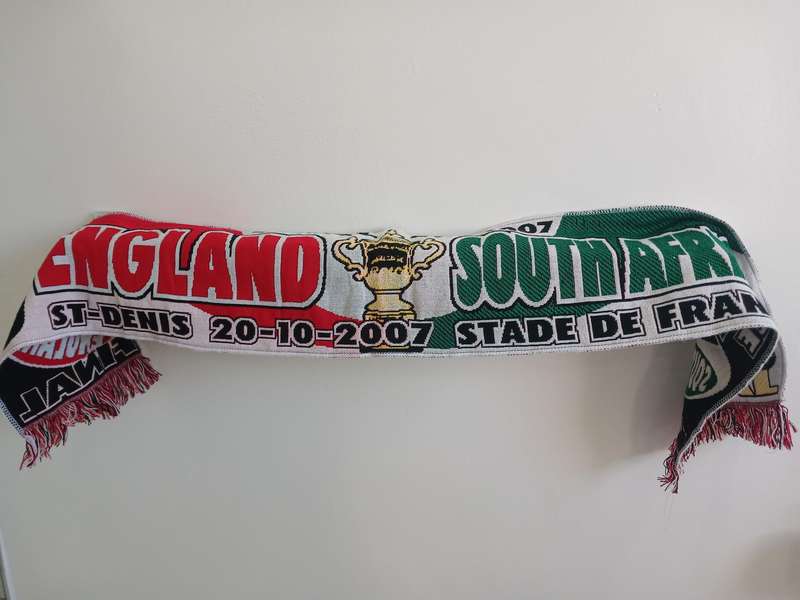 Rugby Scarf / Serp - Rugby World Cup Final 2007 England vs South Africa "SPRINGBOKS"