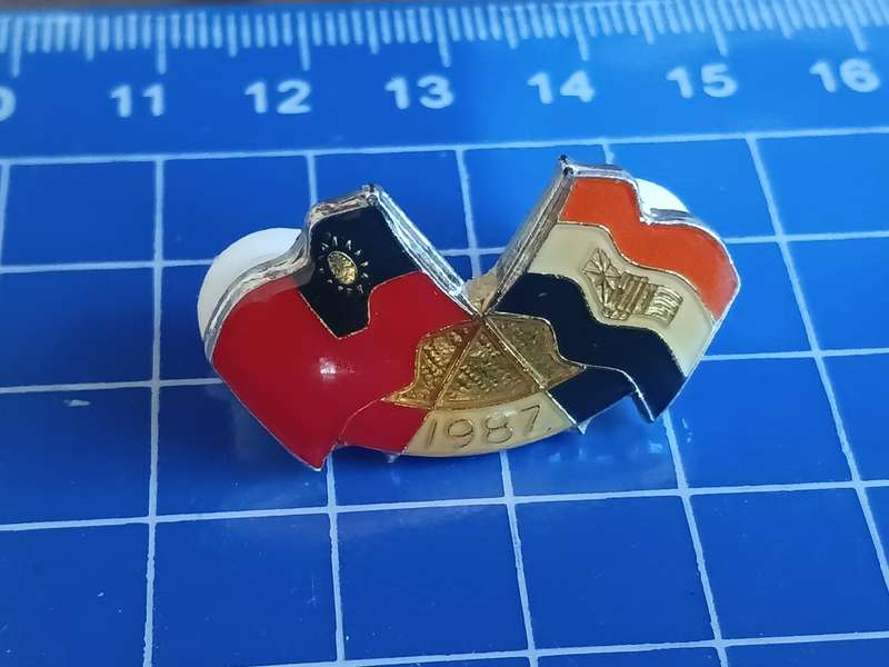 Taiwan + SA Flag Pin
