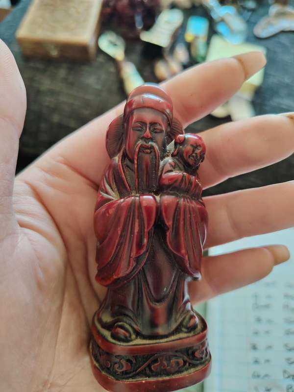Beautiful Buddha and immortal god figurines x 4