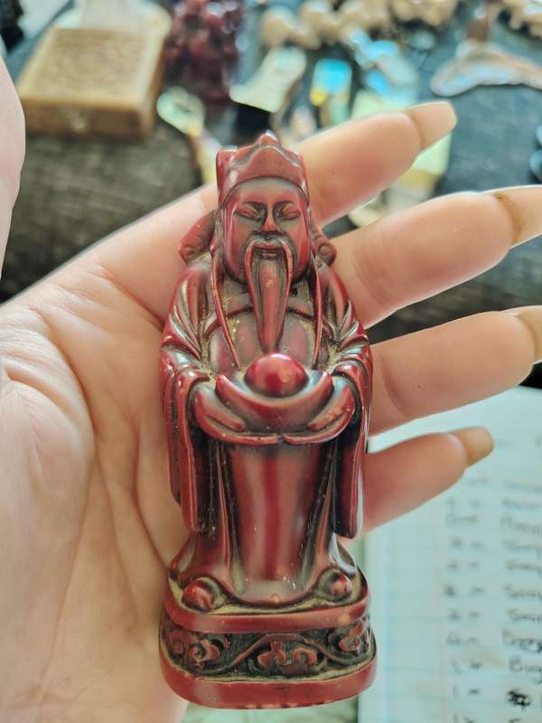 Beautiful Buddha and immortal god figurines x 4