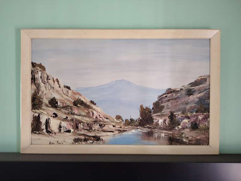 Oil on board paintings large