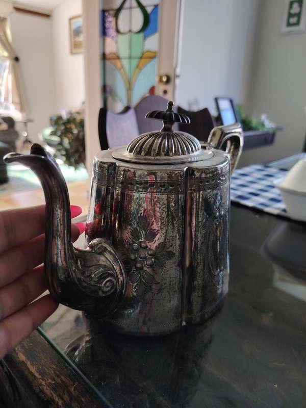 Beautiful vintage plated teapot