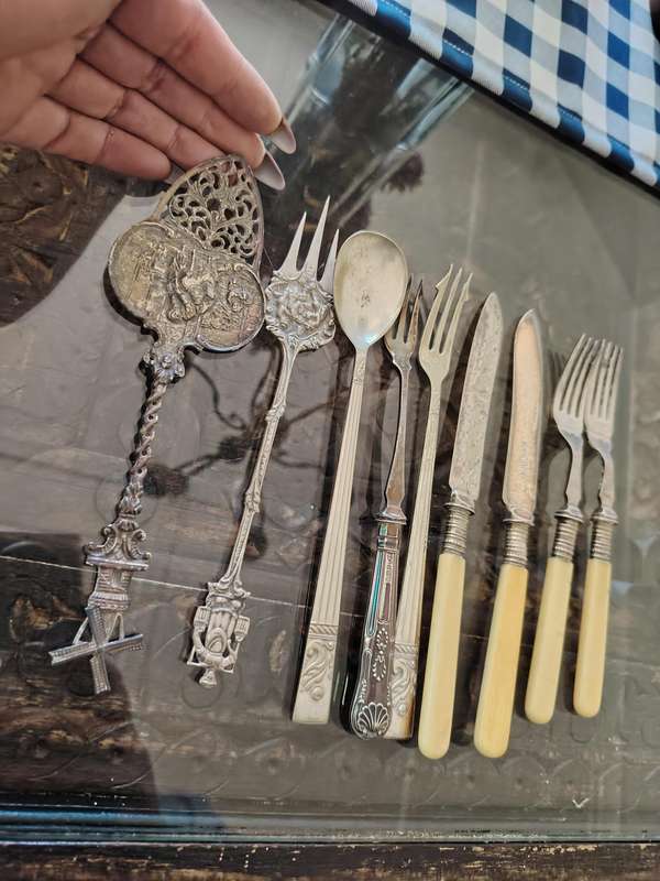 Vintage mix of beautiful cutlery