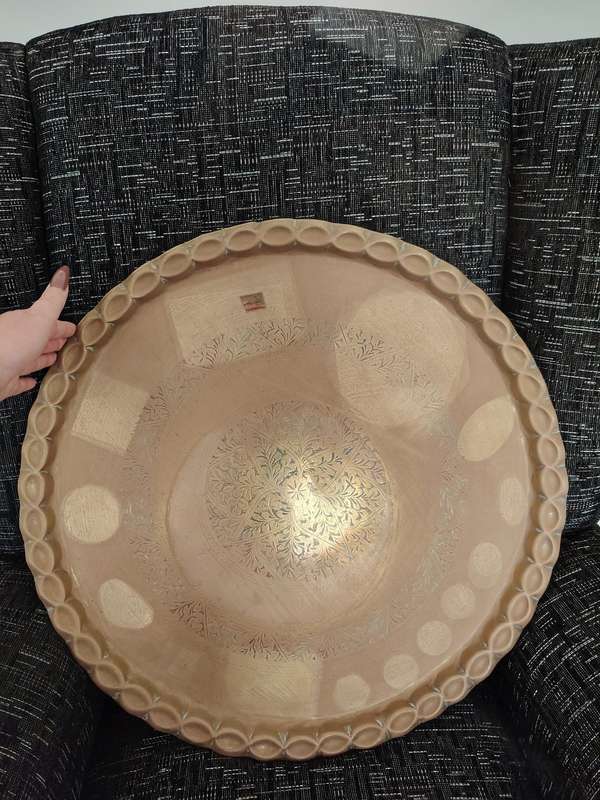 Stunning large copper tray 58cm