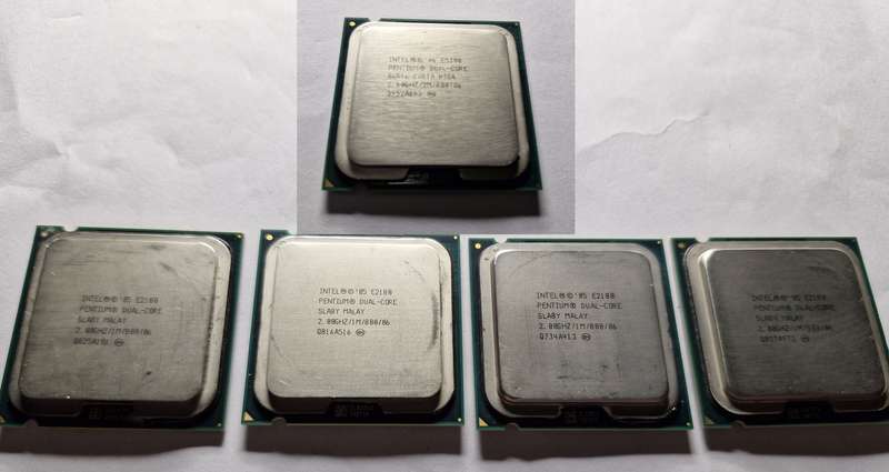 Set of 5 for R150 - Intel Pentium Dual Core Processors (2.00 and 2.60GHz)