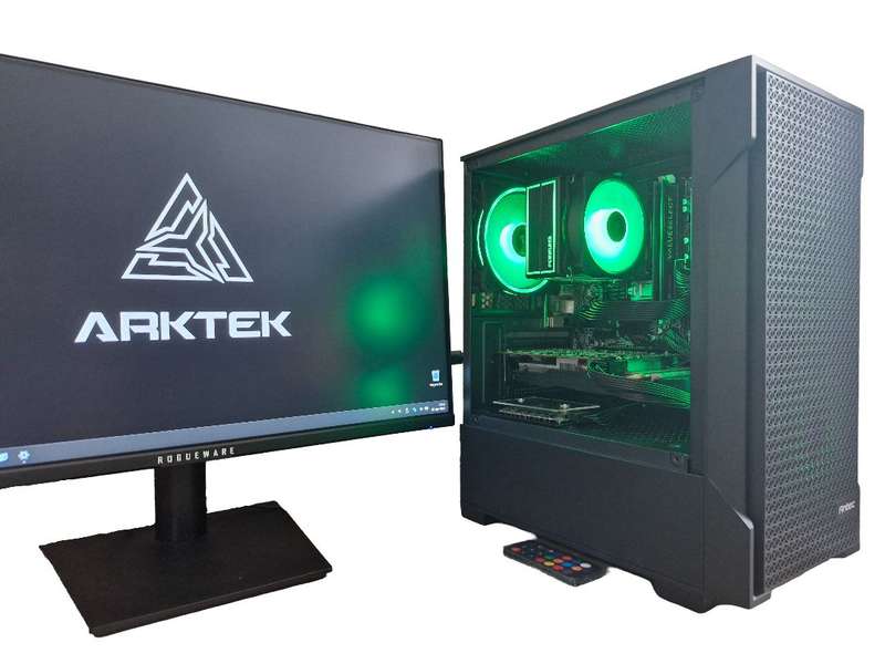Gaming PC with ARGB, GTX1060 6Gb GPU, i5-4590 CPU, 16Gb RAM, 512Gb NvMe, Win 11 Pro