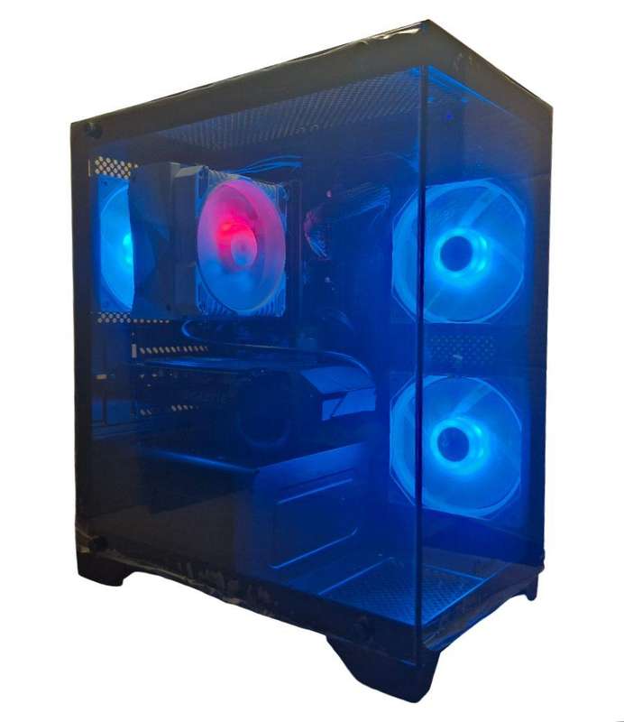 Gaming PC with ARGB, GTX1660 Super 6Gb GPU, i5-7500 CPU, 16Gb RAM, 512Gb NvMe, Win 11 Pro