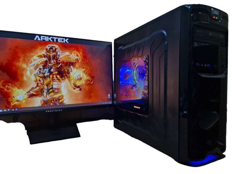 Gaming PC with GT1060 6Gb GPU, i5-4460 CPU, 16Gb RAM, 512Gb NvMe, DVD, Win 11 Pro