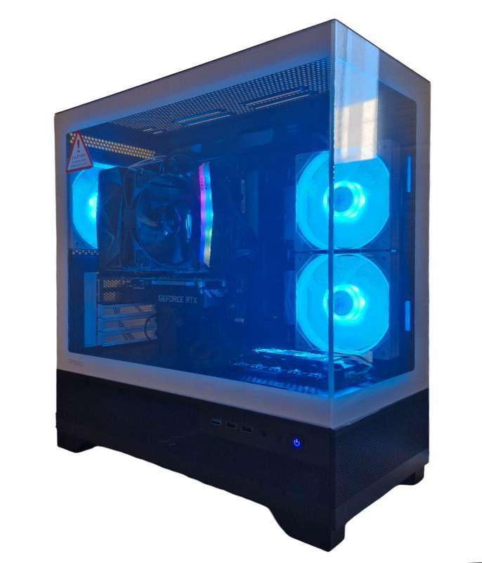 Gaming PC with ARGB, RTX3050 6Gb Low Profile GPU, i5-10400 CPU, 32Gb RAM, 1Tb NvMe, Win 11 Pro
