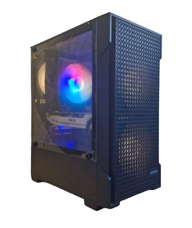 Gaming PC with ARGB, GT1060 6Gb GPU, i5-4440 CPU, 16Gb RAM, 512Gb NvMe, Win 11 Pro