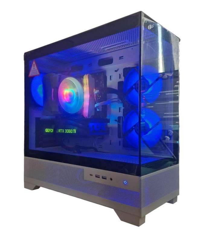 Gaming PC with ARGB, RTX3060 Ti 8Gb GPU, i5-12400F CPU, 32Gb RAM, 1Tb NvMe, Win 11 Pro