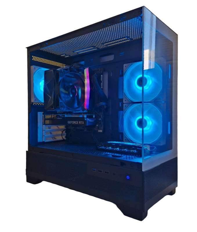Gaming PC with ARGB, RTX3050 6Gb Low Profile GPU, i5-10400 CPU, 32Gb RAM, 1Tb NvMe, Win 11 Pro