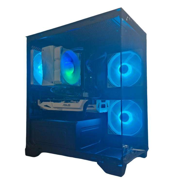 Gaming PC with ARGB, GTX1060 6Gb GPU, i5-7500 CPU, 16Gb RAM, 512Gb NvMe, Win 11 Pro