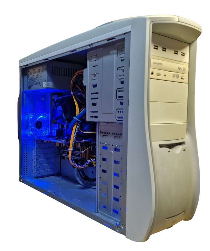 Windows 10 Desktop PC, 9500GT 512Gb GPU, Core2 Quad CPU, 4Gb RAM, 240Gb SSD, DVD