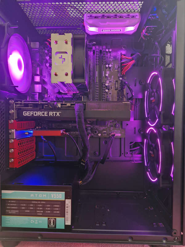 Gaming PC with aRGB, RTX3060 12Gb GPU, i7-7700T CPU, 32gb RAM, 1Tb NvMe, Win 11 & Office 2021 Pro