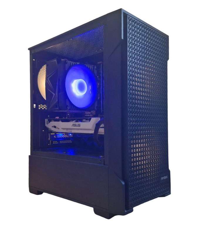 Gaming PC with ARGB, GT1060 6Gb GPU, i5-4440 CPU, 16Gb RAM, 512Gb NvMe, Win 11 Pro