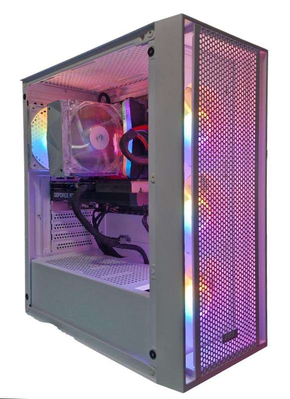 Gaming PC with static ARGB, RTX3060 12Gb GPU, i5-12400F CPU, 32Gb RAM, 1Tb NvMe, Win 11 Pro