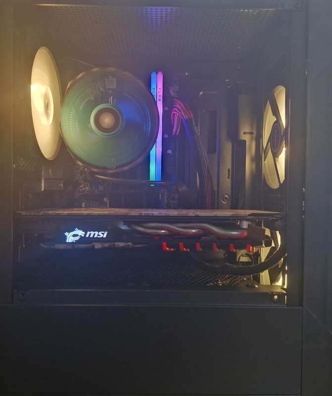 Gaming PC with ARGB, GTX1060 6Gb GPU, i5-7500 CPU, 16Gb RAM, 512Gb NvMe, Win 11 Pro