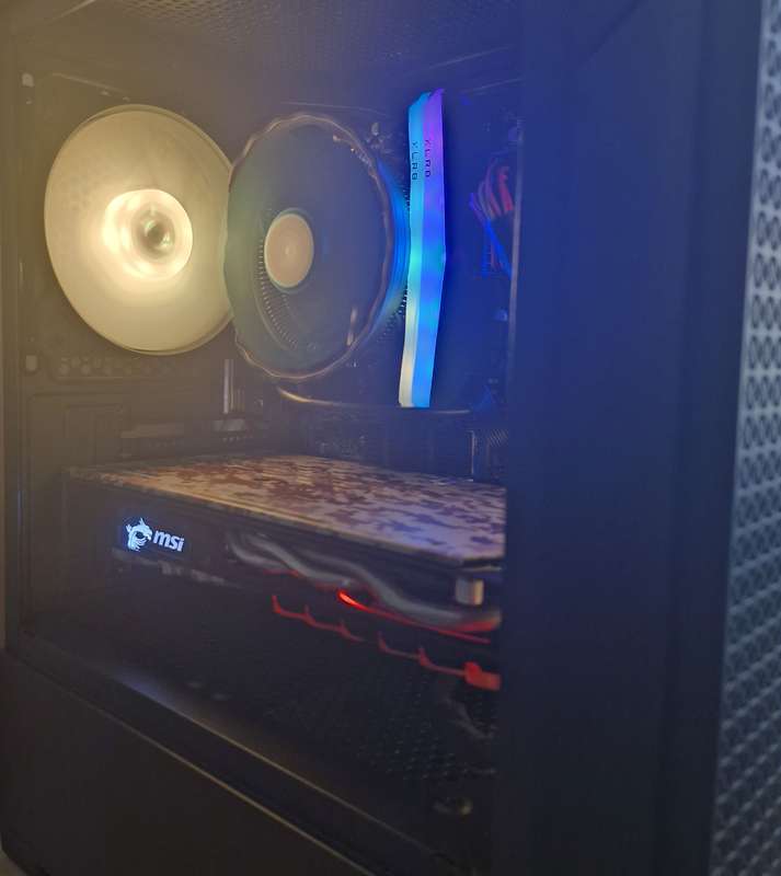 Gaming PC with ARGB, GTX1060 6Gb GPU, i5-7500 CPU, 16Gb RAM, 512Gb NvMe, Win 11 Pro
