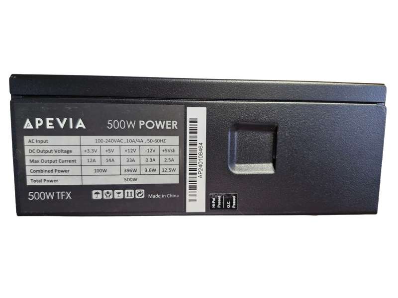 Apevia TFX Power Series, Non-Modular Power Supply - 500W (TFX form factor) - immaculate condition
