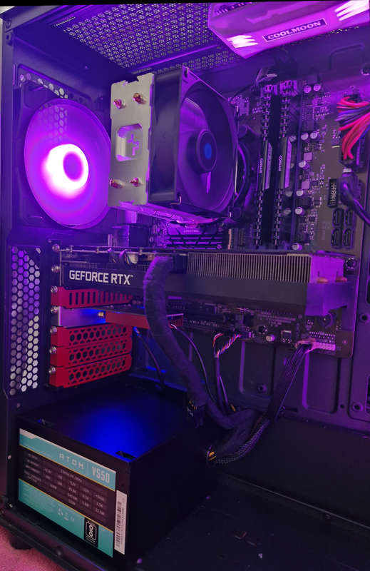 Gaming PC with aRGB, RTX3060 12Gb GPU, i7-7700T CPU, 32gb RAM, 1Tb NvMe, Win 11 & Office 2021 Pro