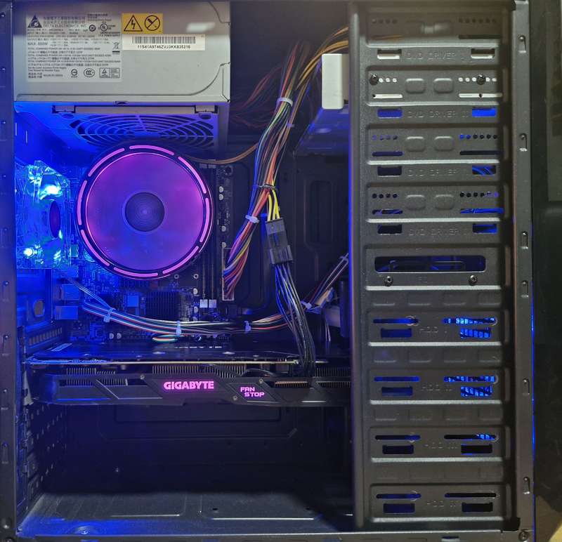 Gaming PC with GT1060 6Gb GPU, i5-4460 CPU, 16Gb RAM, 512Gb NvMe, DVD, Win 11 Pro