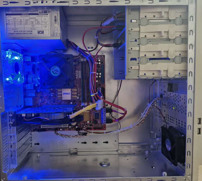Windows 10 Desktop PC, GTX750 2Gb GPU, Core2 Quad CPU, 8Gb RAM, 128Gb SSD, DVD