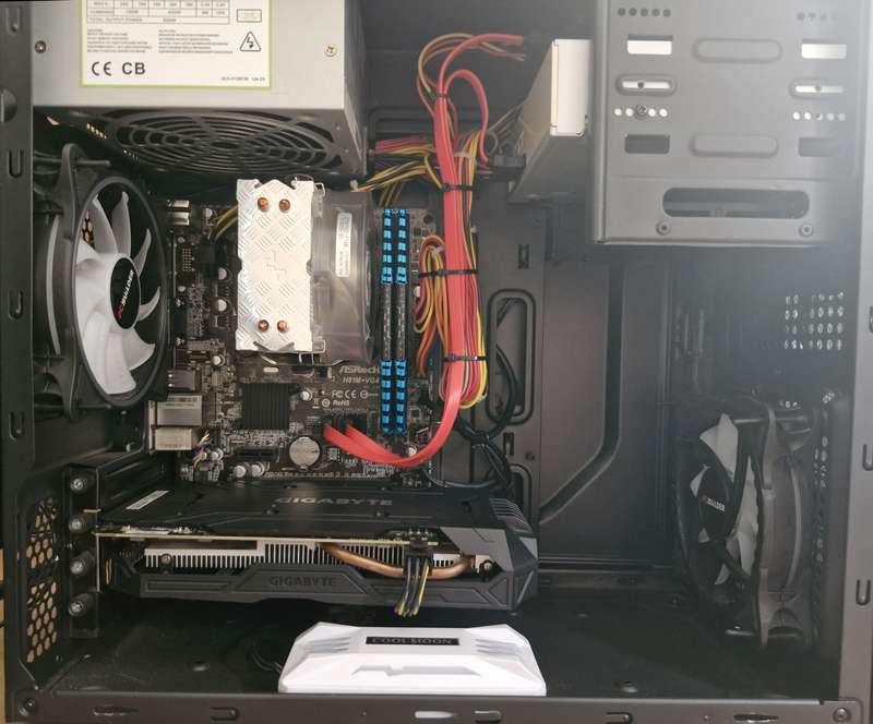 Gaming PC with aRGB, GTX1060 16Gb GPU, i5-4460 CPU, 16Gb RAM, 512Gb SSD, DVD, Win 11 & Office 2021 P