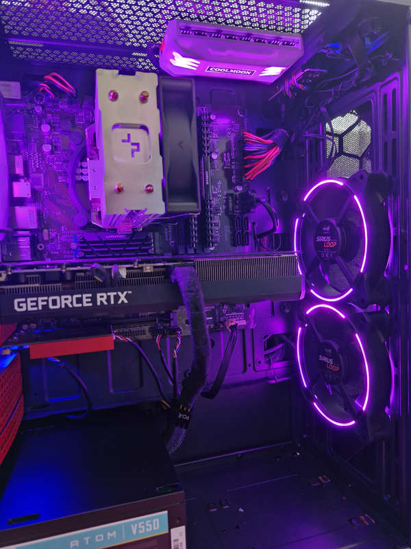 Gaming PC with aRGB, RTX3060 12Gb GPU, i7-7700T CPU, 32gb RAM, 1Tb NvMe, Win 11 & Office 2021 Pro