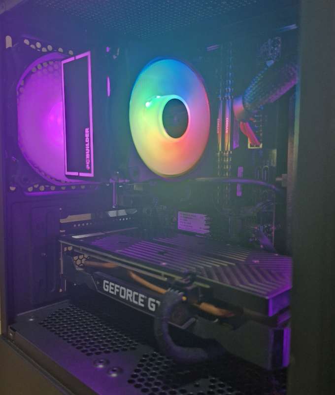 Gaming PC with ARGB, GTX1660 Super 6Gb GPU, i5-8500T CPU, 16Gb RAM, 512Gb NvMe, Win 11 Pro