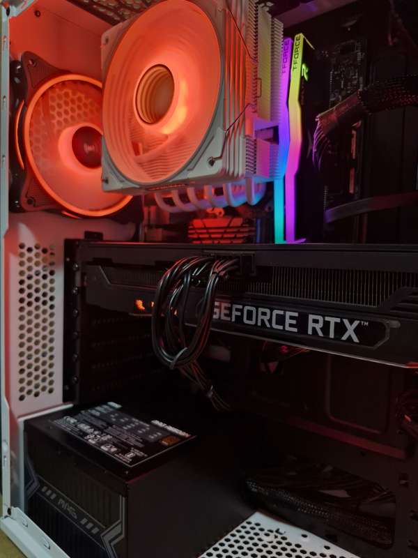 Gaming PC with aRGB, RTX3070 8Gb GPU, i5-12400 CPU, 32gb RAM, 1Tb NvMe, Win 11 & Office 2021 Pro