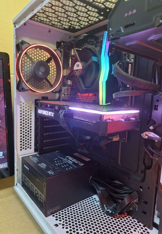 Gaming PC with aRGB, RTX3060 Ti 8Gb GPU, i5-12400 CPU, 32gb RAM, 1Tb NvMe, Win 11 & Office 2021 Pro