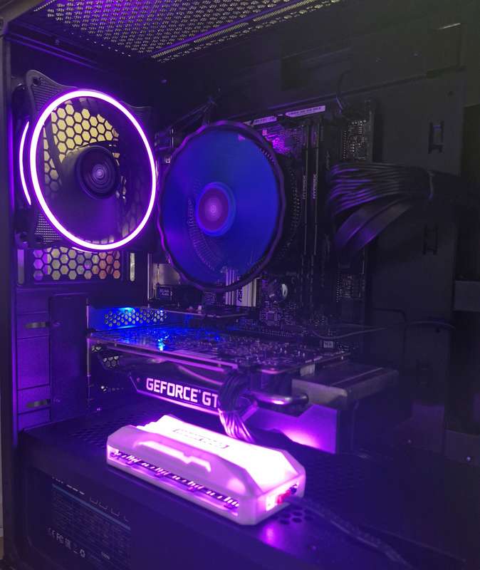 Gaming PC with aRGB, GTX1660 Ti 6Gb GPU, i5-9500 CPU, 16gb RAM, 512Mb NvMe, Win 11 & Office 2016 Pro