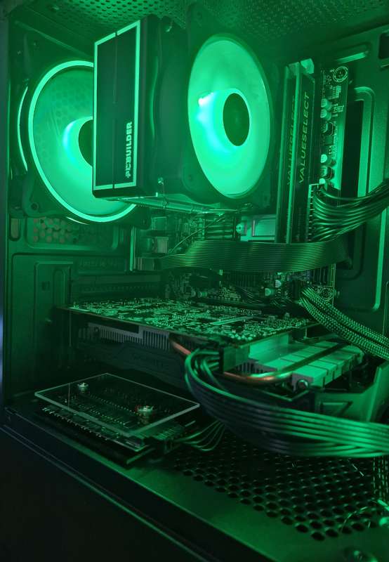 Gaming PC with ARGB, GTX1060 6Gb GPU, i5-4590 CPU, 16Gb RAM, 512Gb NvMe, Win 11 Pro