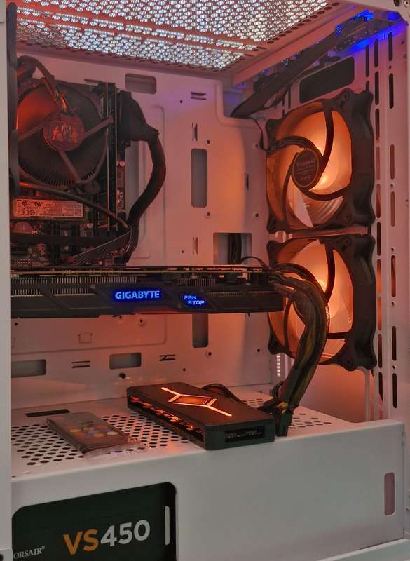 Gaming PC with ARGB, GT1060 6Gb GPU, i5-4460 CPU, 16Gb RAM, 512Gb NvMe, Win 11 Pro