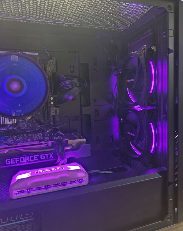 Gaming PC with aRGB, GTX1660 Ti 6Gb GPU, i5-9500 CPU, 16gb RAM, 512Mb NvMe, Win 11 & Office 2016 Pro