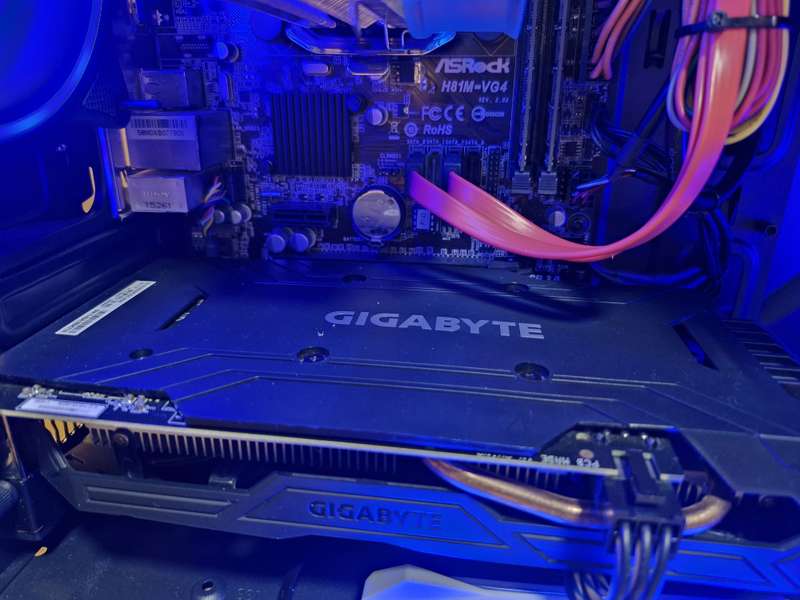 Gaming PC with aRGB, GTX1060 16Gb GPU, i5-4460 CPU, 16Gb RAM, 512Gb SSD, DVD, Win 11 & Office 2021 P