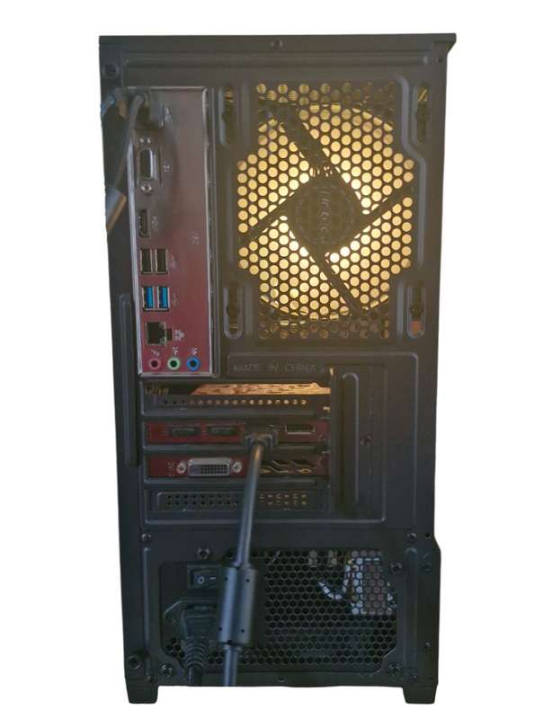 Gaming PC with ARGB, GTX1060 6Gb GPU, i5-7500 CPU, 16Gb RAM, 512Gb NvMe, Win 11 Pro