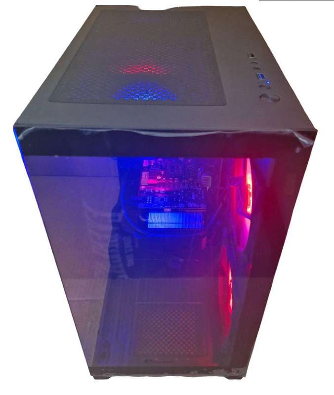 Gaming PC with ARGB, GTX1660 Ti 6Gb GPU, i5-9500 CPU, 16Gb RAM, 512Gb NvMe, Win 11 Pro