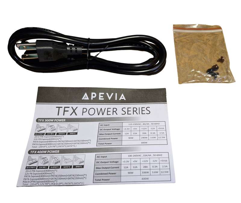 Apevia TFX Power Series, Non-Modular Power Supply - 500W (TFX form factor) - immaculate condition