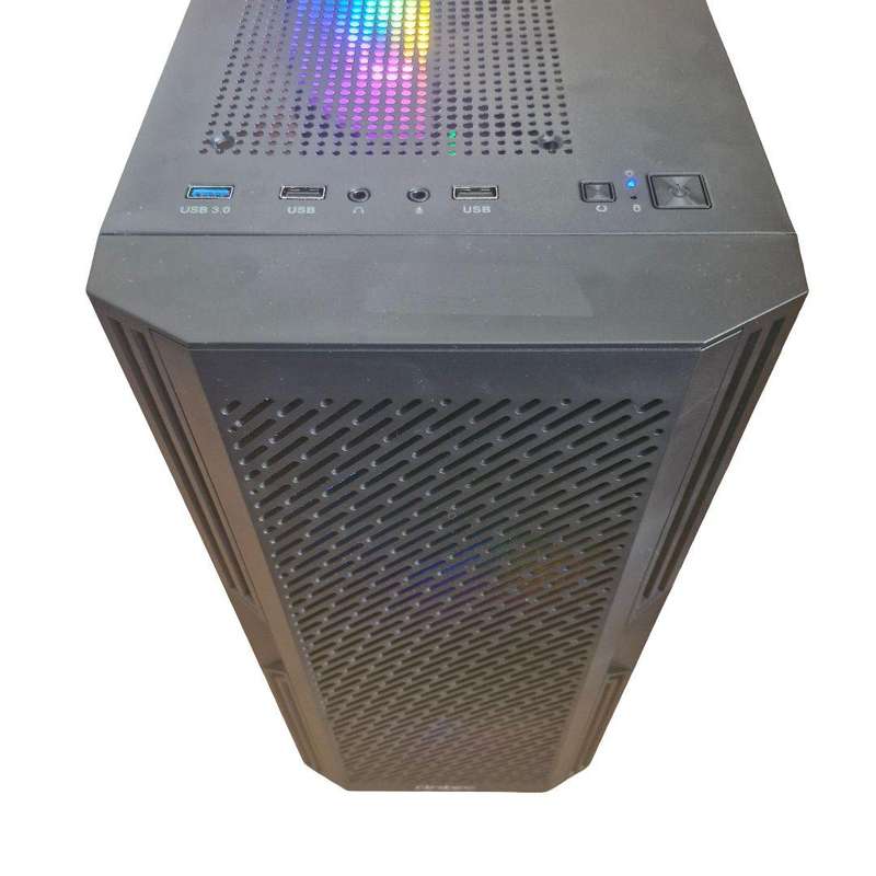 Gaming PC with ARGB, GT1060 6Gb GPU, i5-4460 CPU, 16Gb RAM, 512Gb NvMe, DVD, Win 11 Pro