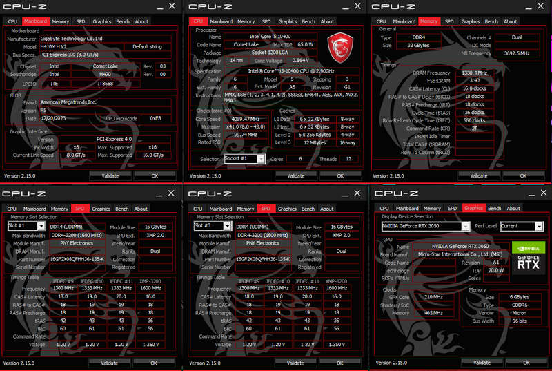 Gaming PC with ARGB, RTX3050 6Gb Low Profile GPU, i5-10400 CPU, 32Gb RAM, 1Tb NvMe, Win 11 Pro