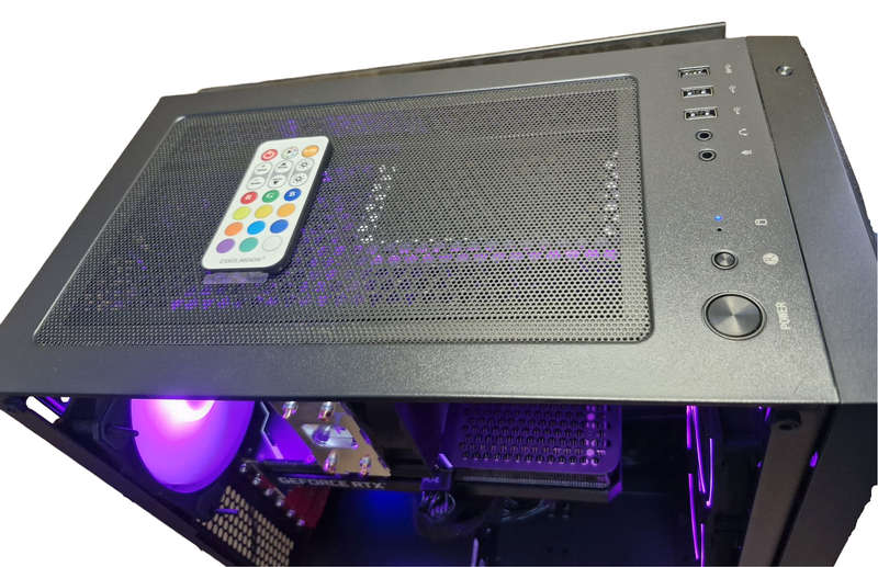 Gaming PC with aRGB, RTX3060 12Gb GPU, i7-7700T CPU, 32gb RAM, 1Tb NvMe, Win 11 & Office 2021 Pro