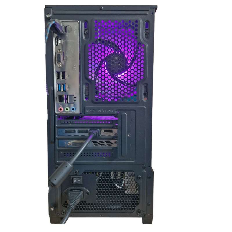 Gaming PC with ARGB, GTX1660 Super 6Gb GPU, i5-8500T CPU, 16Gb RAM, 512Gb NvMe, Win 11 Pro