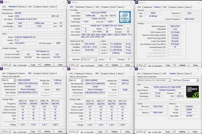 Gaming PC with ARGB, GTX1660 Super 6Gb GPU, i5-8500T CPU, 16Gb RAM, 512Gb NvMe, Win 11 Pro