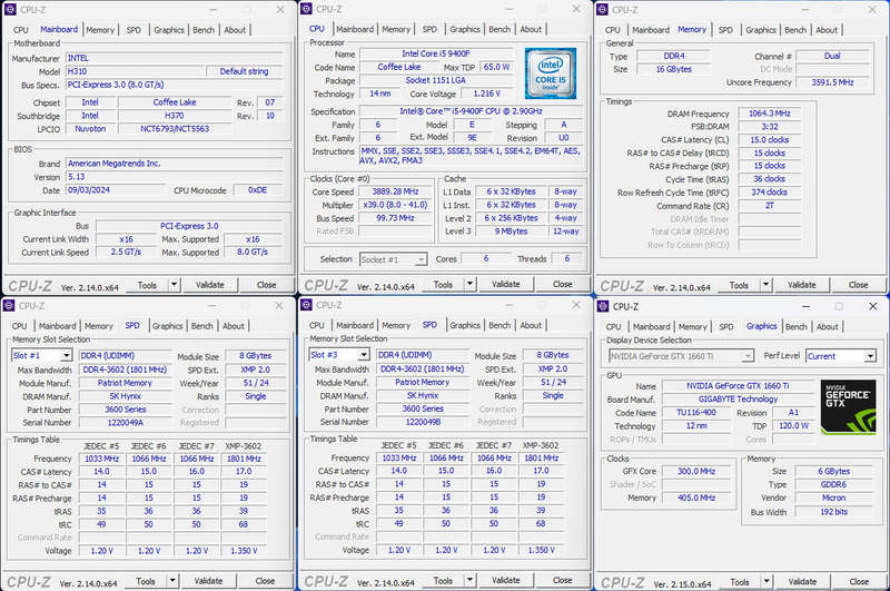 Gaming PC with ARGB, GTX1660 Ti 6Gb GPU, i5-9400F CPU, 16Gb RAM, 512Gb NvMe, Win 11 Pro