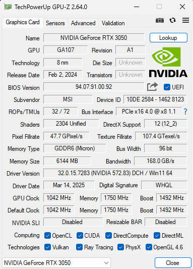 Gaming PC with ARGB, RTX3050 6Gb Low Profile GPU, i5-10400 CPU, 32Gb RAM, 1Tb NvMe, Win 11 Pro