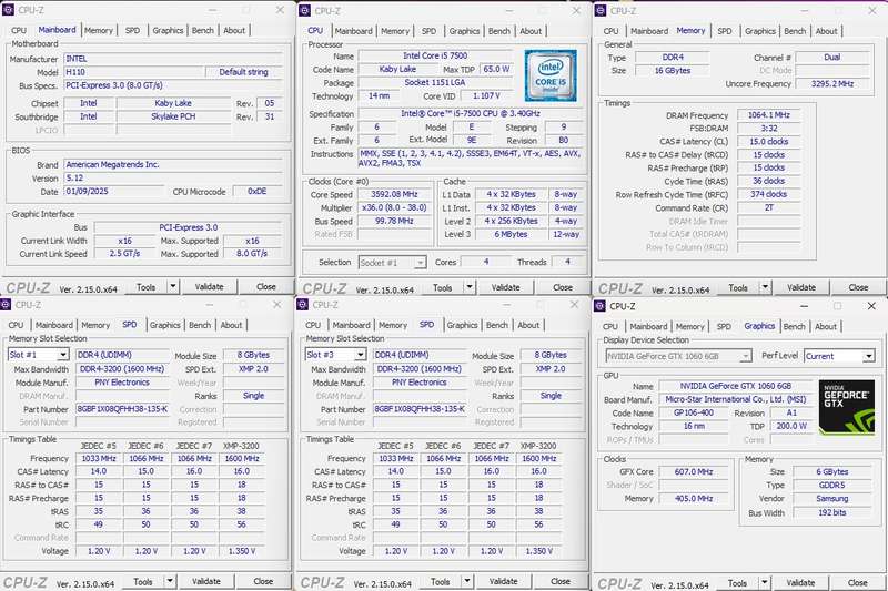 Gaming PC with ARGB, GTX1060 6Gb GPU, i5-7500 CPU, 16Gb RAM, 512Gb NvMe, Win 11 Pro